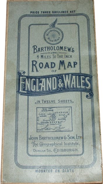 Bartholomew 1929, Quarter Inch Sheet 9 cover